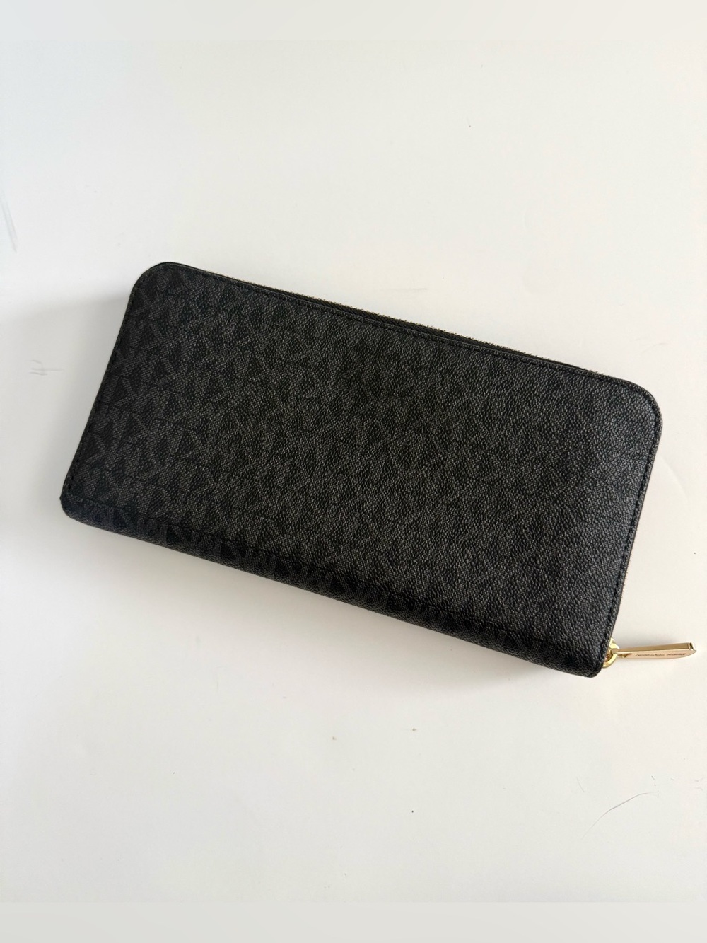 Michael Kors Jet Set Zip Around Wallet MK Signature Logo Continental - Picture 3 of 5
